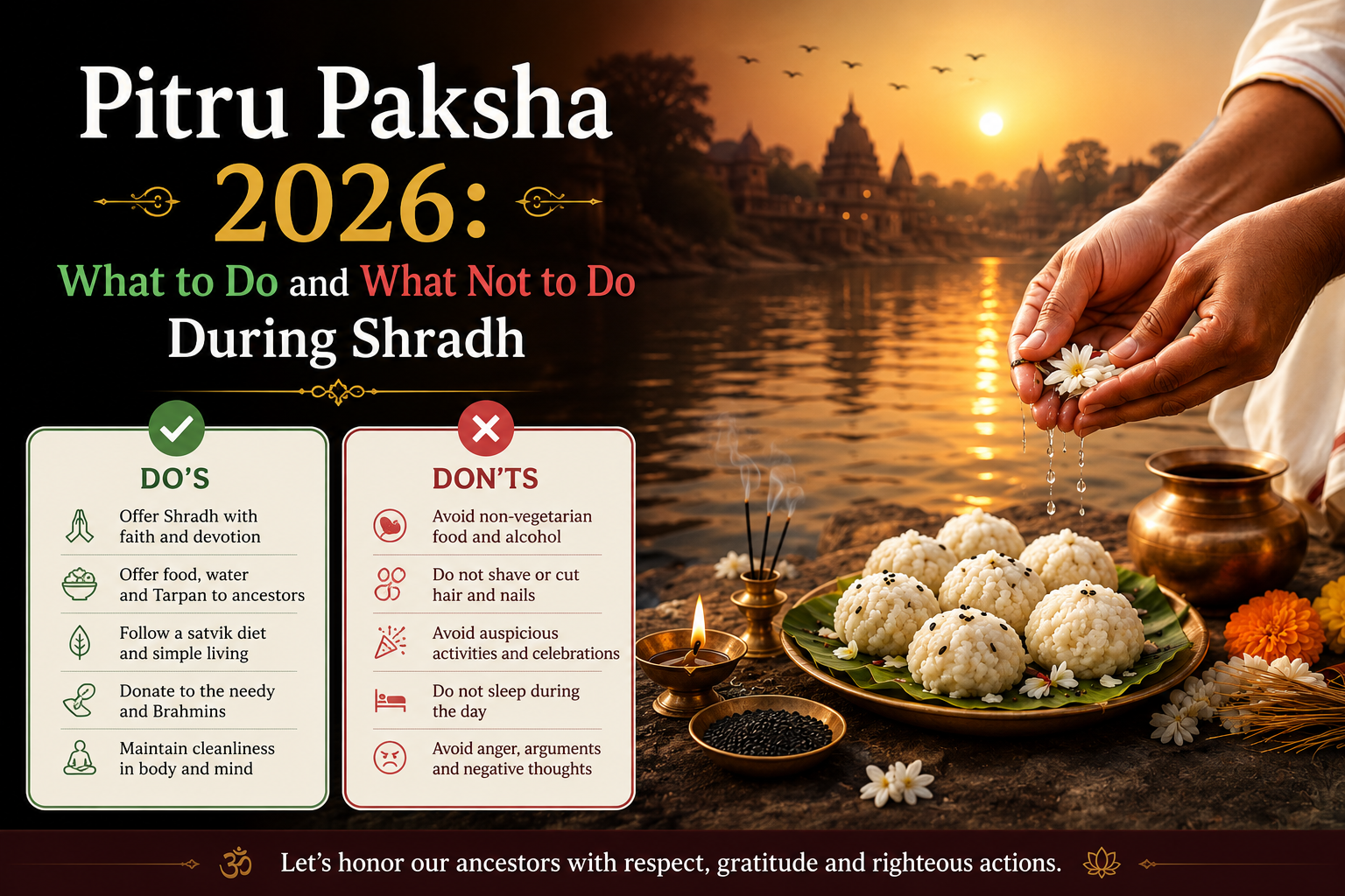 Pitru Paksha 2026: Do’s & Don’ts During Shradh