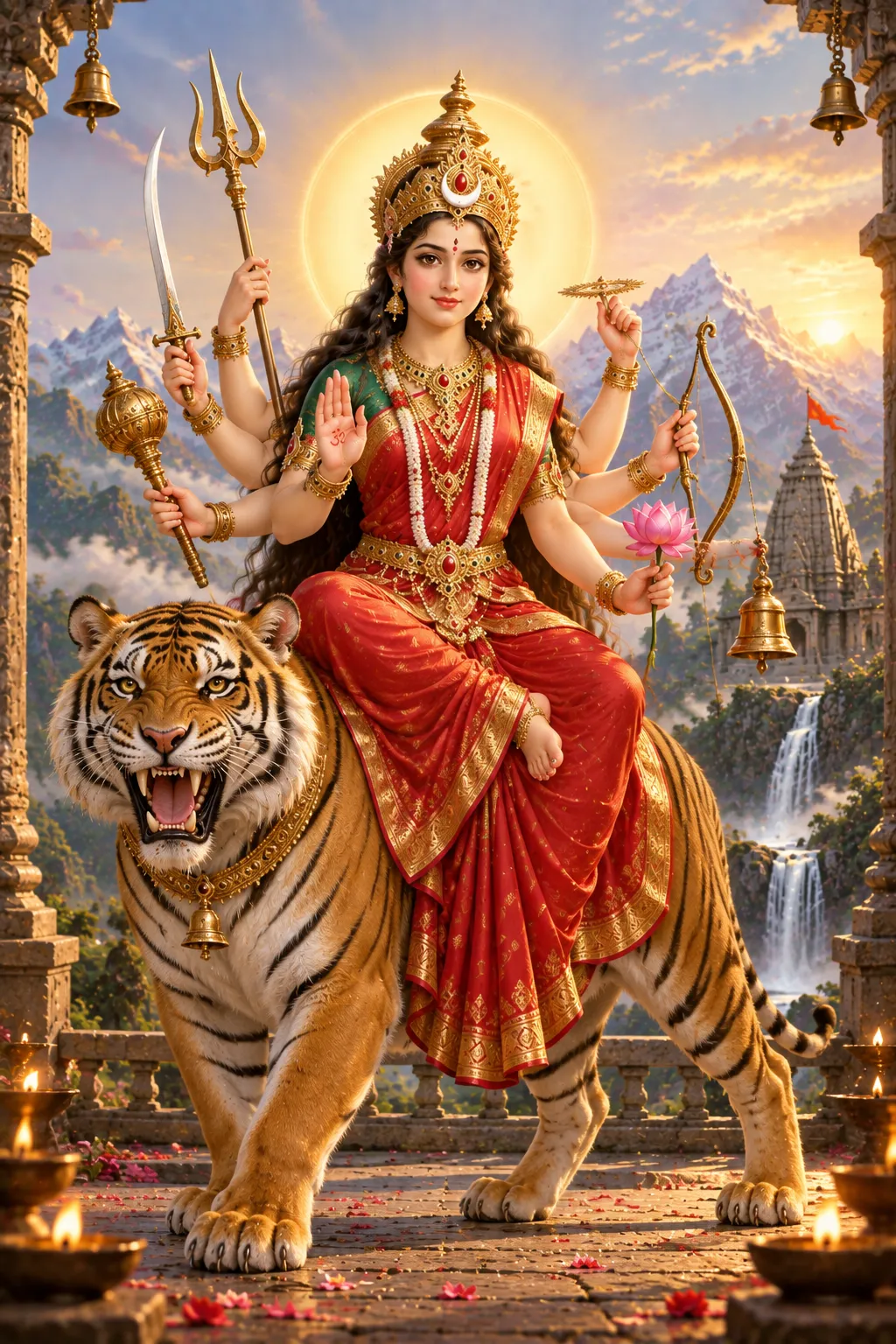 Maa Chandraghanta (चन्द्रघण्टा) - Third in Navadurga, Sharadiya Navratri Day 3
