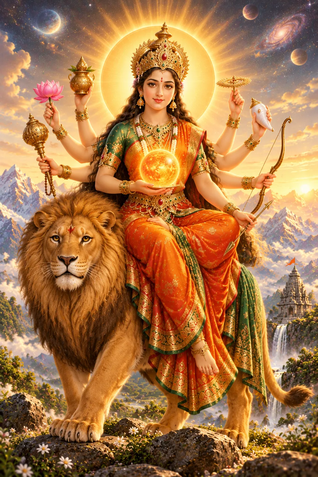 Maa Kushmanda (कूष्माण्डा) - Fourth in Navadurga, Sharadiya Navratri Day 4