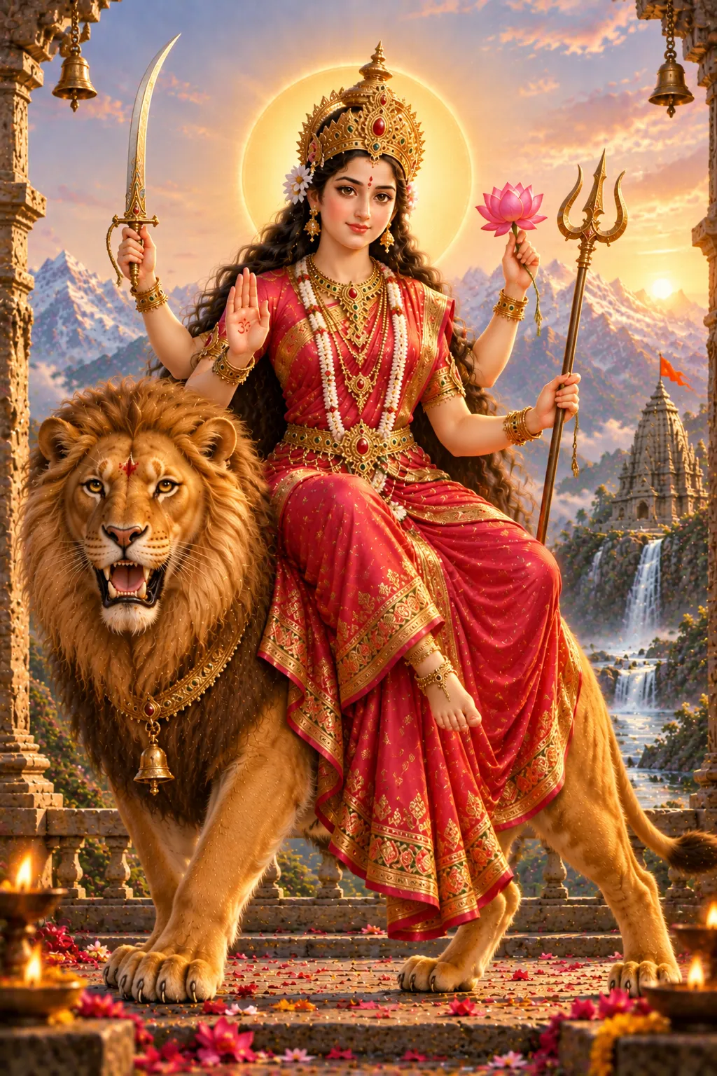 Maa Katyayani (कात्यायनी) - Sixth in Navadurga, Sharadiya Navratri Day 6