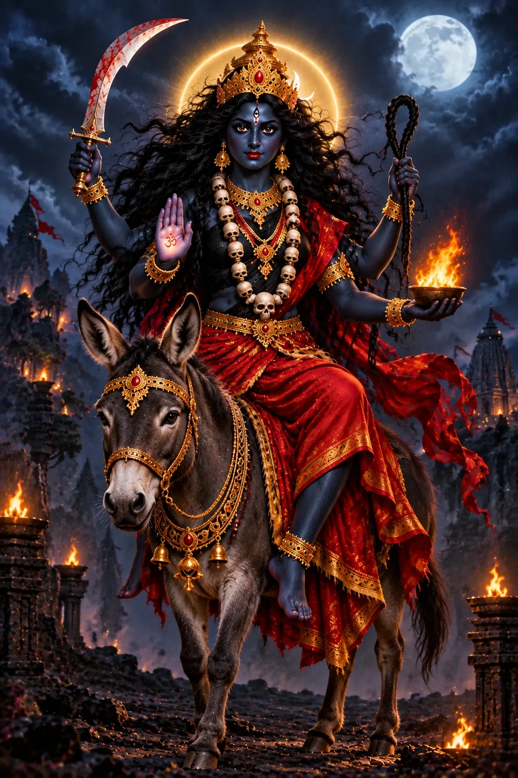 Maa Kalaratri (कालरात्रि) - Seventh in Navadurga, Sharadiya Navratri Day 7