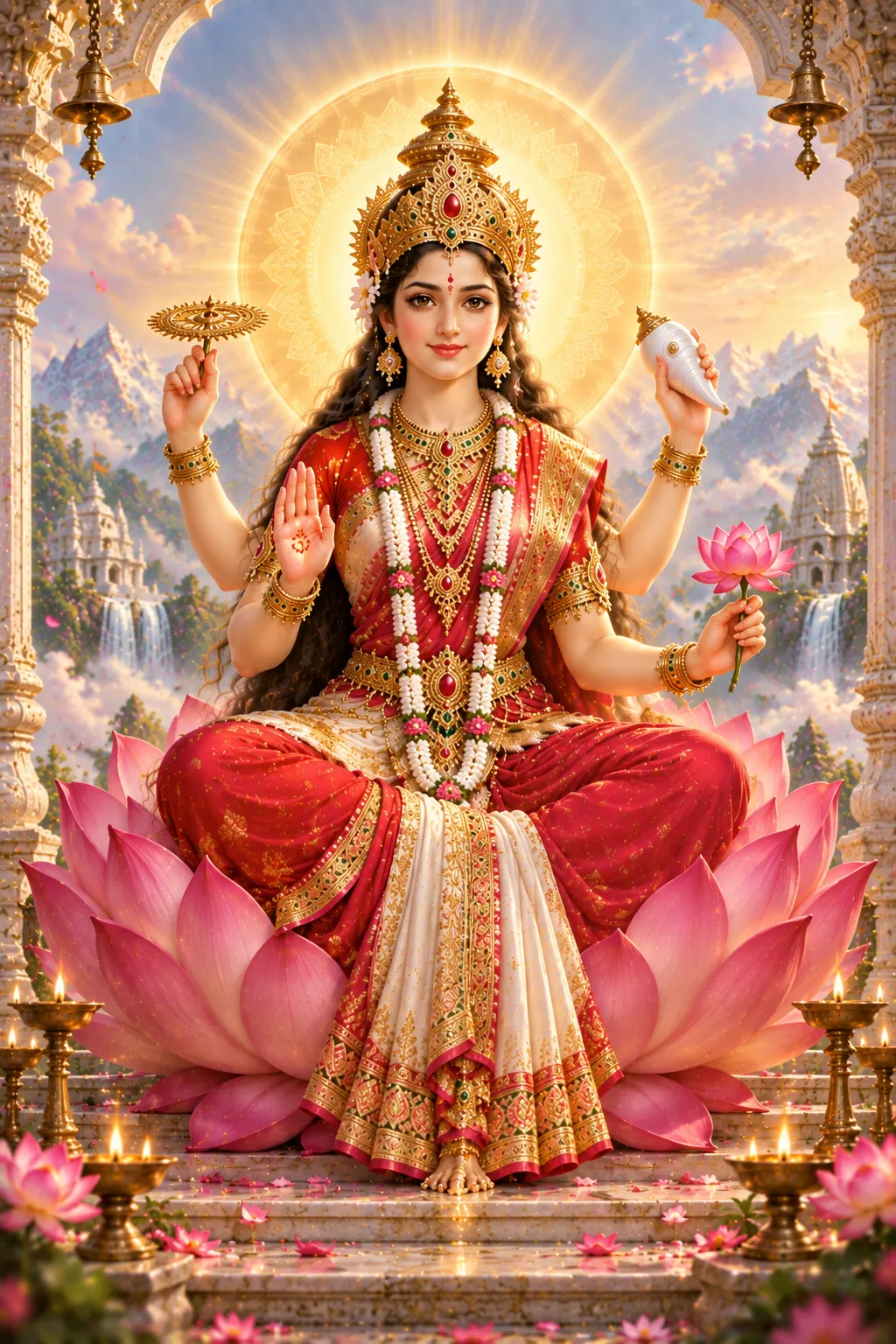Maa Siddhidatri (सिद्धिदात्री) - Ninth in Navadurga, Sharadiya Navratri Day 9